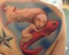 Girls with fish tattoo