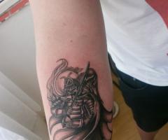 Samurai tattoo by tatuaje Brasov Beatris