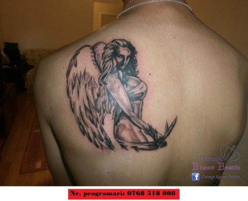 angel tatttoo by Tatuaje Brasov Beatris