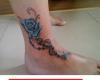 trandafir cu rozariu pe picior by Tatuaje Brasov Beatris