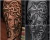 Realism medusa tattoo