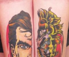 Tatuaje de Dos Caras y Harvey Dent