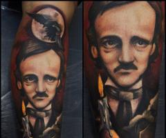 Edgar Allan Poe tattoo