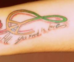 All you need is love tattoo