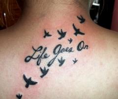 Life goes on tattoo