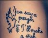 You say a prayer