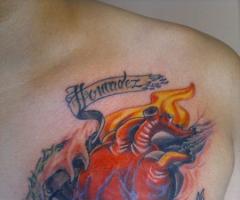Tatuaje de corazon real
