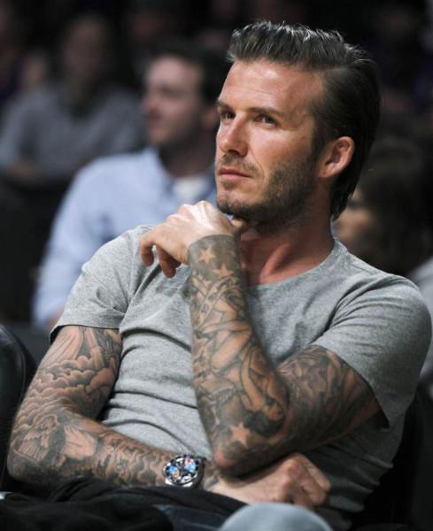 David Beckham sleeve tattoos