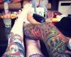 Tattoos on legs