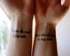 Wrist tattoo lyrics quotes matching
