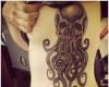 Octopus tattoo on ribs
