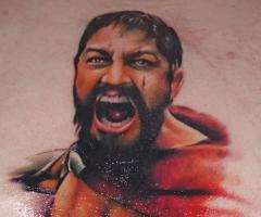 300 King Leonidas tattoo