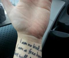 Jane Eyre by Charlotte Brontë tattoo