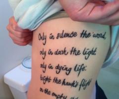 A Wizard of Earthsea quote tattoo