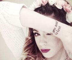 All you need is love tattoo Martina Stoessel