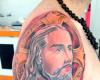 Tatuaje realista de Jesús