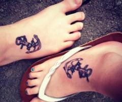 Tatuajes de anclas en el pie