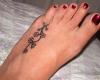 Un piccolo tatuaggio per valorizzare un bel piede femminile