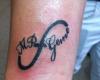 Tattoo de infinito en la muñeca
