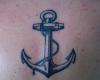 Anchor tattoo black and gray