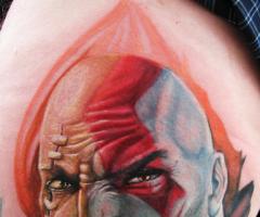 Kratos God of War tattoo