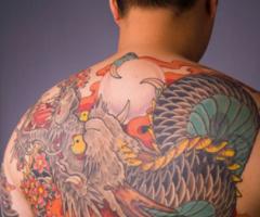 Chinese dragon tattoo color