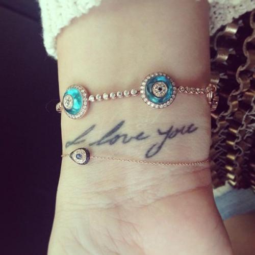 Khloe Kardashian letter father tattoo