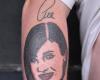Kym Marsh portrait tattoo