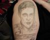 David Hasselhoff portrait tattoo