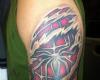 Amazing spiderman tattoo design on arm