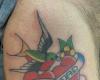 Tatuaggio che fa di mamma e papà in inglese