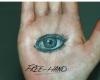 Tatuaggi occhio nel palmo della tua mano