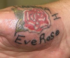 Tatuaggi fiore e testi