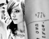 Christina Perri 1776 tattoo on the inside of her left arm