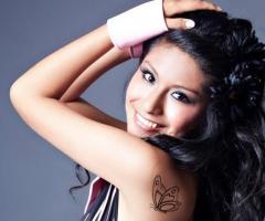 El tatuaje de mariposa de Wendy Sulca