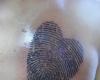 Thumbprinted Heart tattoo