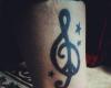 Peace Love Music tattoo