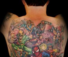 Marvel heroes tattoo