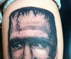 Herman Munster tattoo