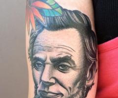 Abraham Lincoln tattoo