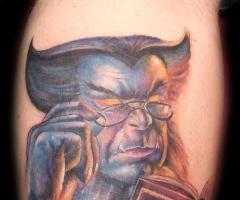 Beast from X-men movie tattoo
