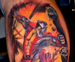 Colossus from X-Men movie tattoo
