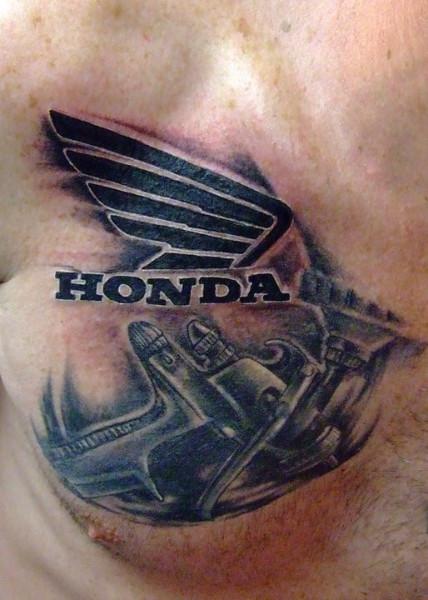 Honda Engine tattoo