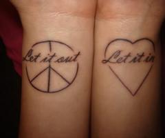 Message original sur le tatouage de poignet