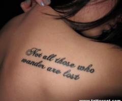 Not all those who wander are lost