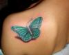 3D butterfly tattoo