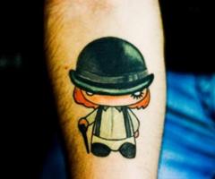 15 Fotos de tatuajes de La naranja Mecánica