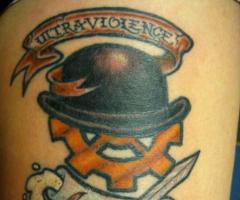 15 Fotos de tatuajes de La naranja Mecánica