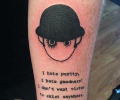 15 Fotos de tatuajes de La naranja Mecánica