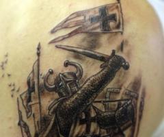 Knight warrior tattoo